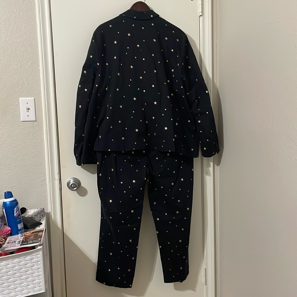 NWT Modcloth Black Star-Patterned Pantsuit Size 4X/26 - Picture 3 of 10